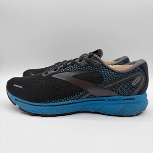 Brooks Ghost 14 Men's Running Shoes Black/Blue/Nightlife Sz 8.5 D / 1103691D056